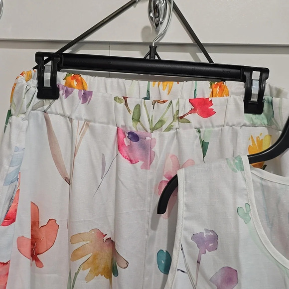 Vintage-BEAUTIFUL FLORAL  2 PIECE SET - Picture 4 of 10